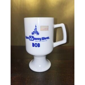 Vintage Walt Disney World‎ Mug BOB Pedestal Footed Cup Collectible Souvenir